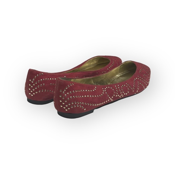 new Enzo Angiolini ❤︎ Stud Suede Ballerina Ballet Flat ❤︎ Pumpkin Spice ❤︎ 8M ❤︎ - Picture 3 of 16